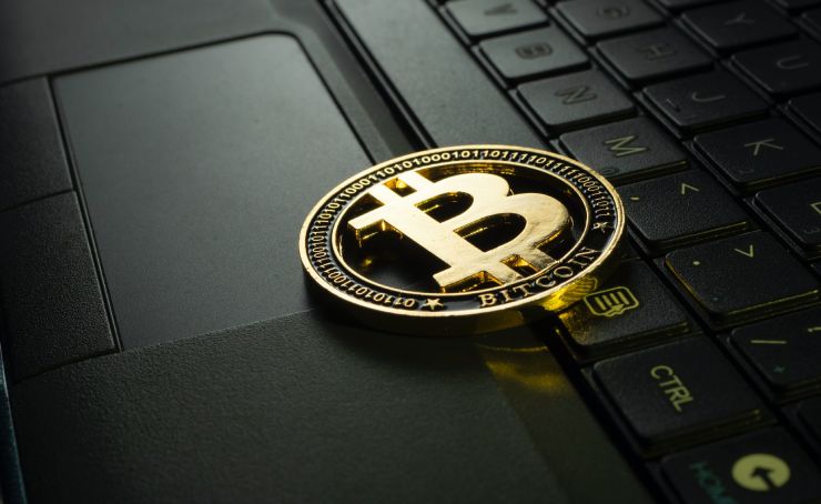 Moneta Crypto su un pc