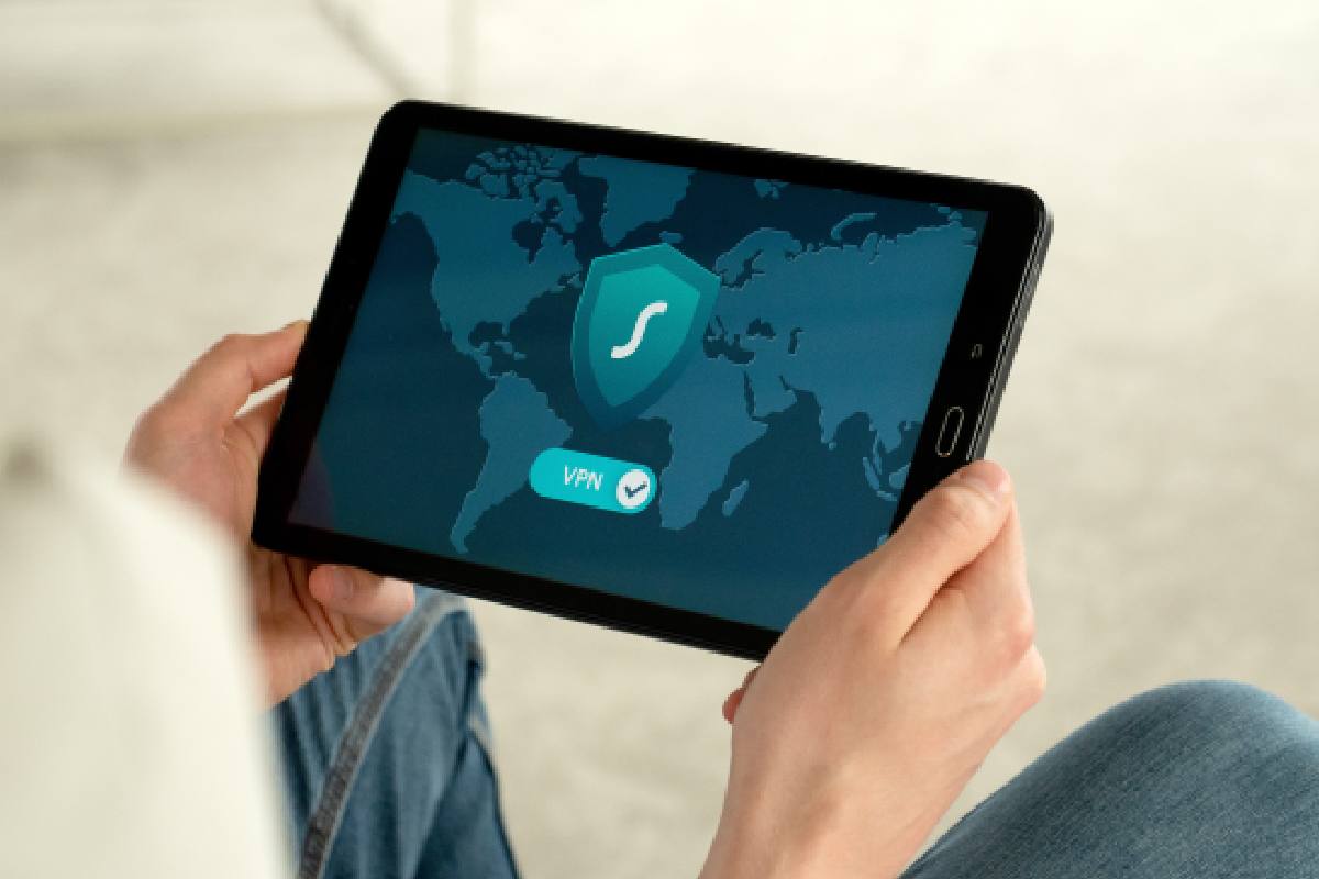 iPad con un servizio di VPN attivo