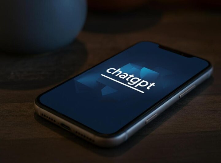 Smartphone con logo chatgpt