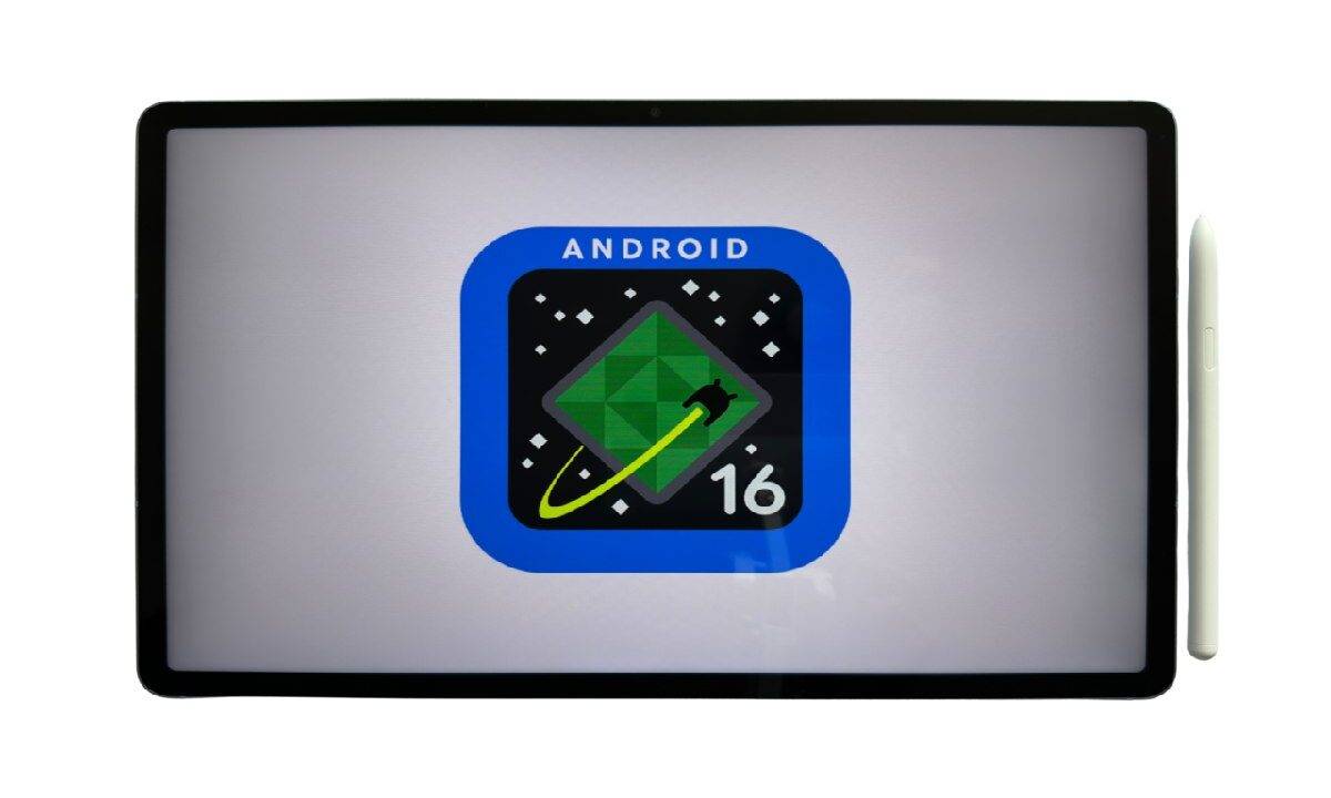 Il logo di Android 16