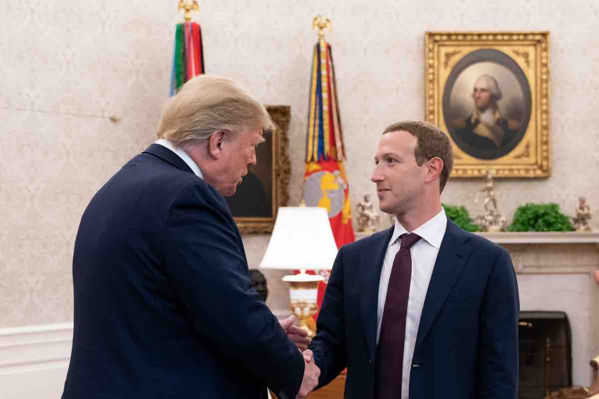 Zuckerberg e Trump