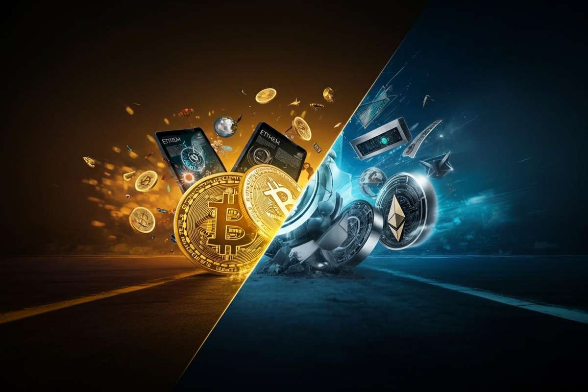 Bitcoin e Ethereum: due universi monetari a confronto secondo i dati